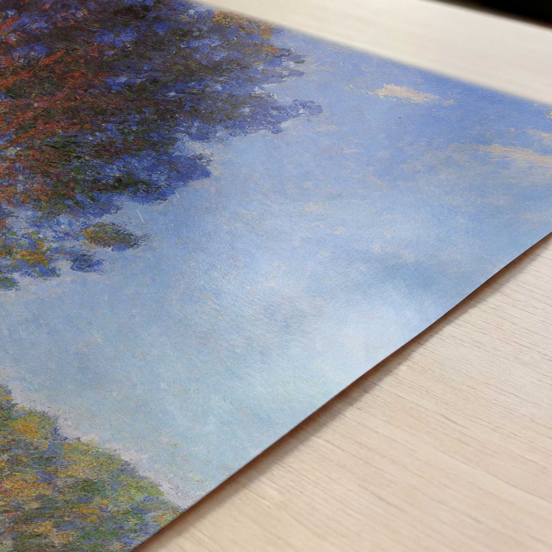 Poplars on the Banks of River Epte (1891) by Claude Monet – Art Print - Close-up detail of the art print