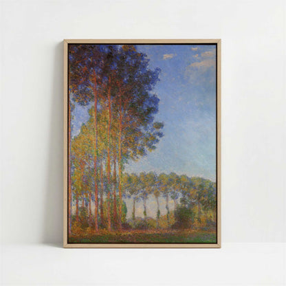 Framed Canvas - Framed canvas in oak color frame