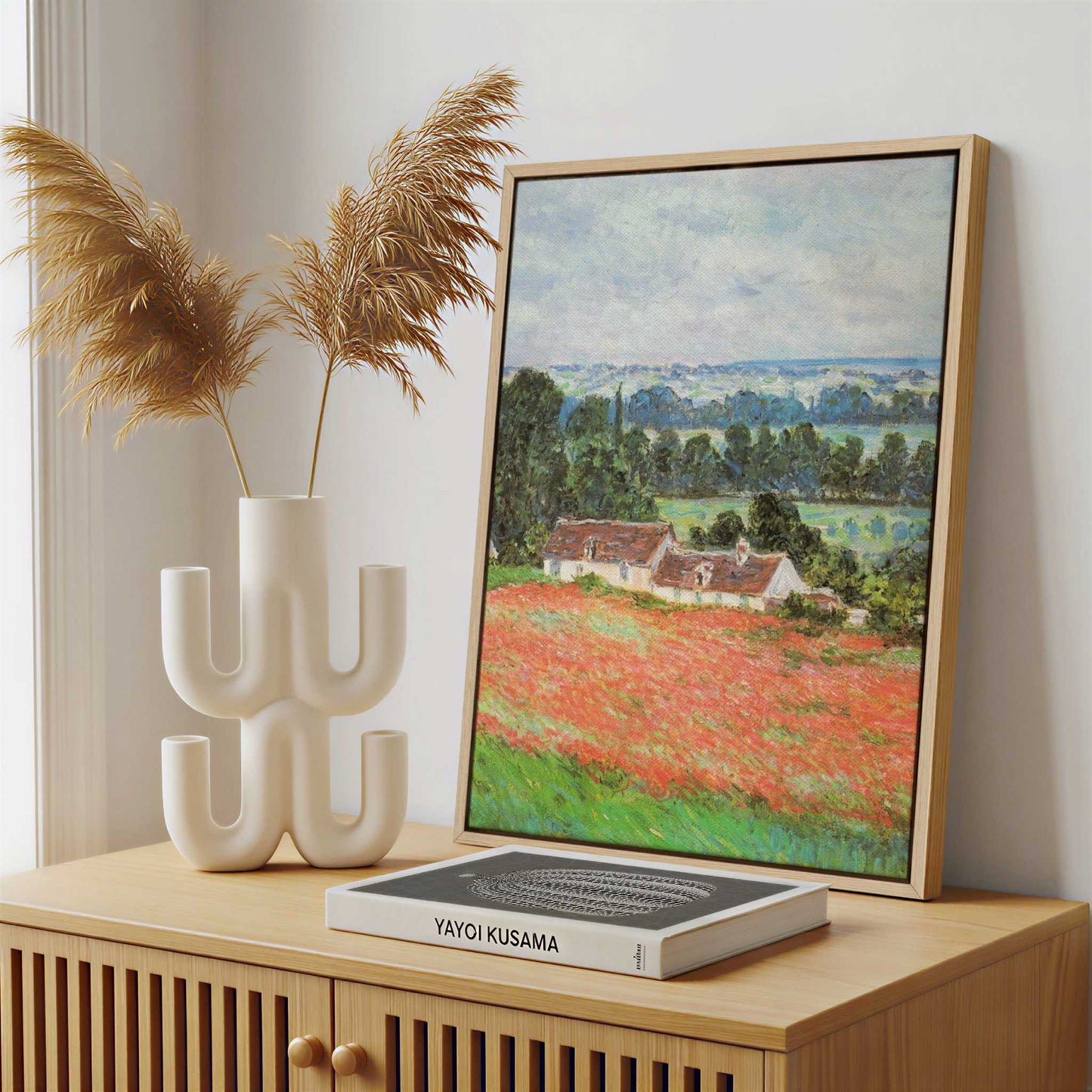Framed Canvas - Framed canvas in a stylish interior setting