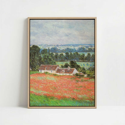 Framed Canvas - Framed canvas in oak color frame
