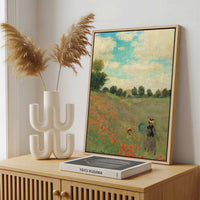 Framed Canvas - Framed canvas in a stylish interior setting