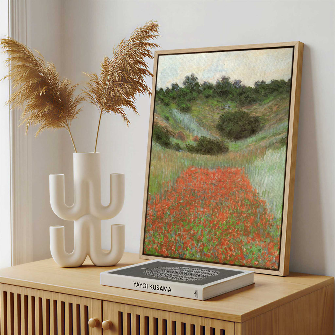 Framed Canvas - Framed canvas in a stylish interior setting