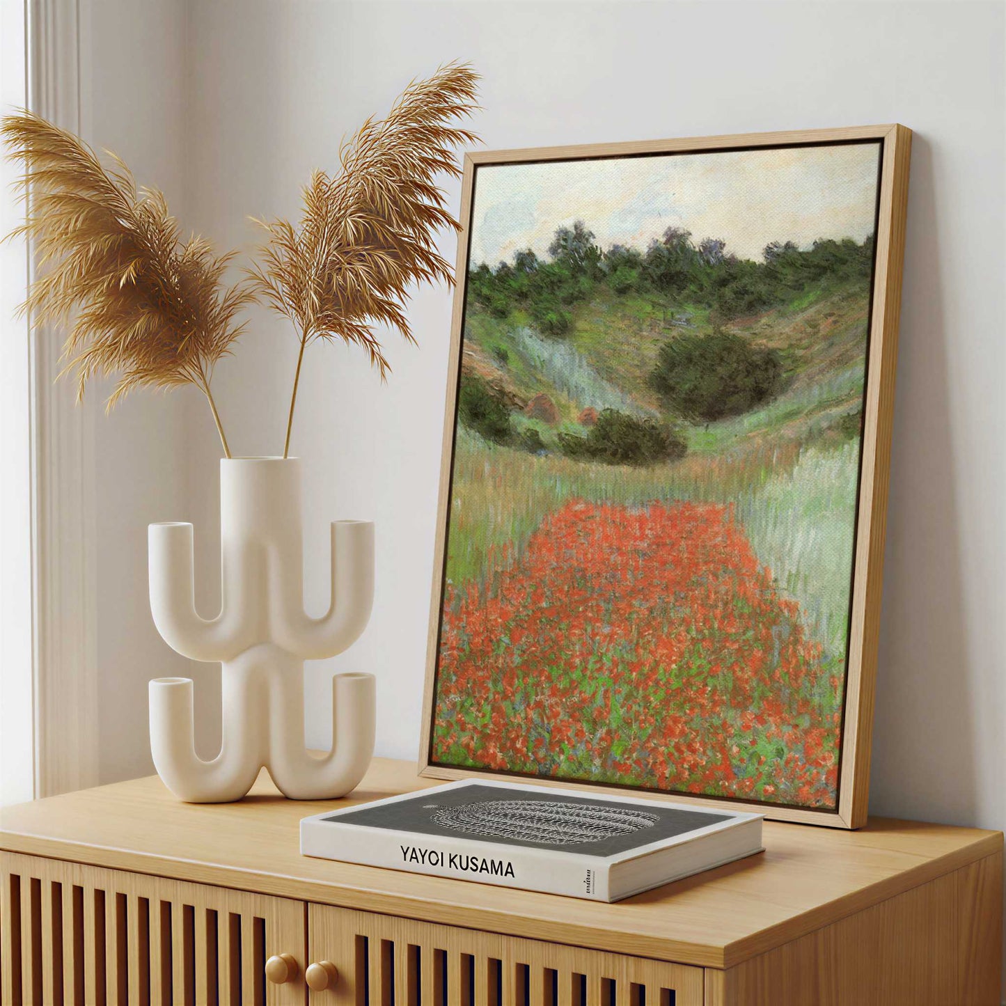 Framed Canvas - Framed canvas in a stylish interior setting