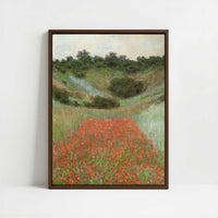 Framed Canvas - Framed canvas in dark wood color frame