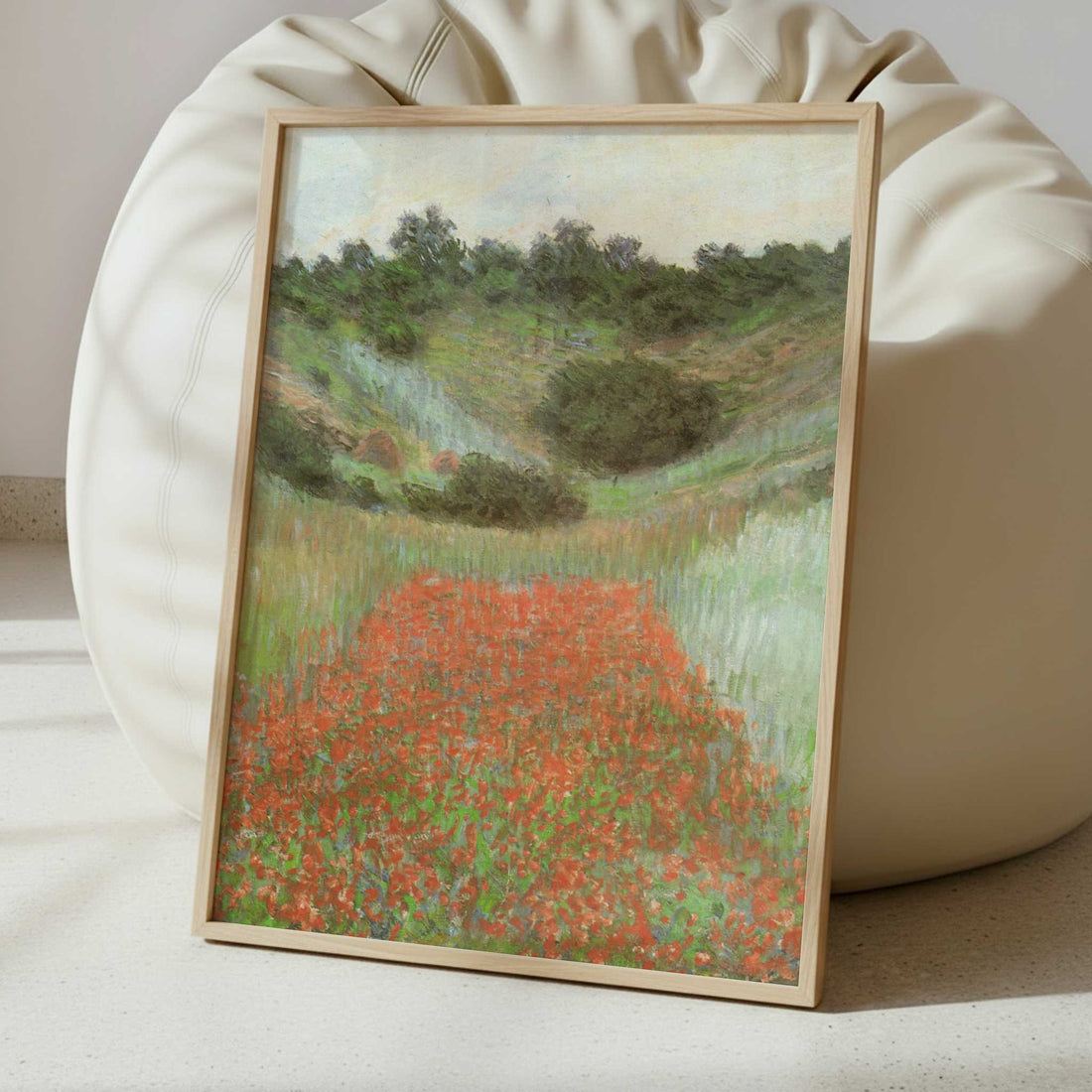 Poppy Field near Giverny (1885) by Claude Monet – Art Print - Interior inspiration