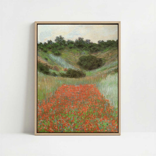 Framed Canvas - Framed canvas in oak color frame