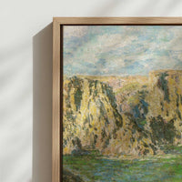 Framed Canvas - Close-up detail and texture of the framed canvas