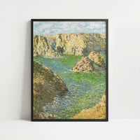 Port Donnant, Belle-Ile (1887) by Claude Monet – Art Print - Art print in black frame
