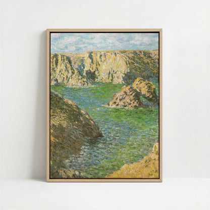 Framed Canvas - Framed canvas in oak color frame