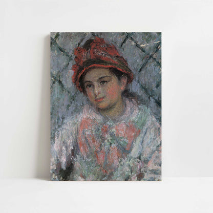Portrait of Blanche Hoschedé (1880) by Claude Monet – Art Print - Unframed art print