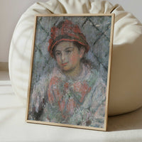 Portrait of Blanche Hoschedé (1880) by Claude Monet – Art Print - Interior inspiration