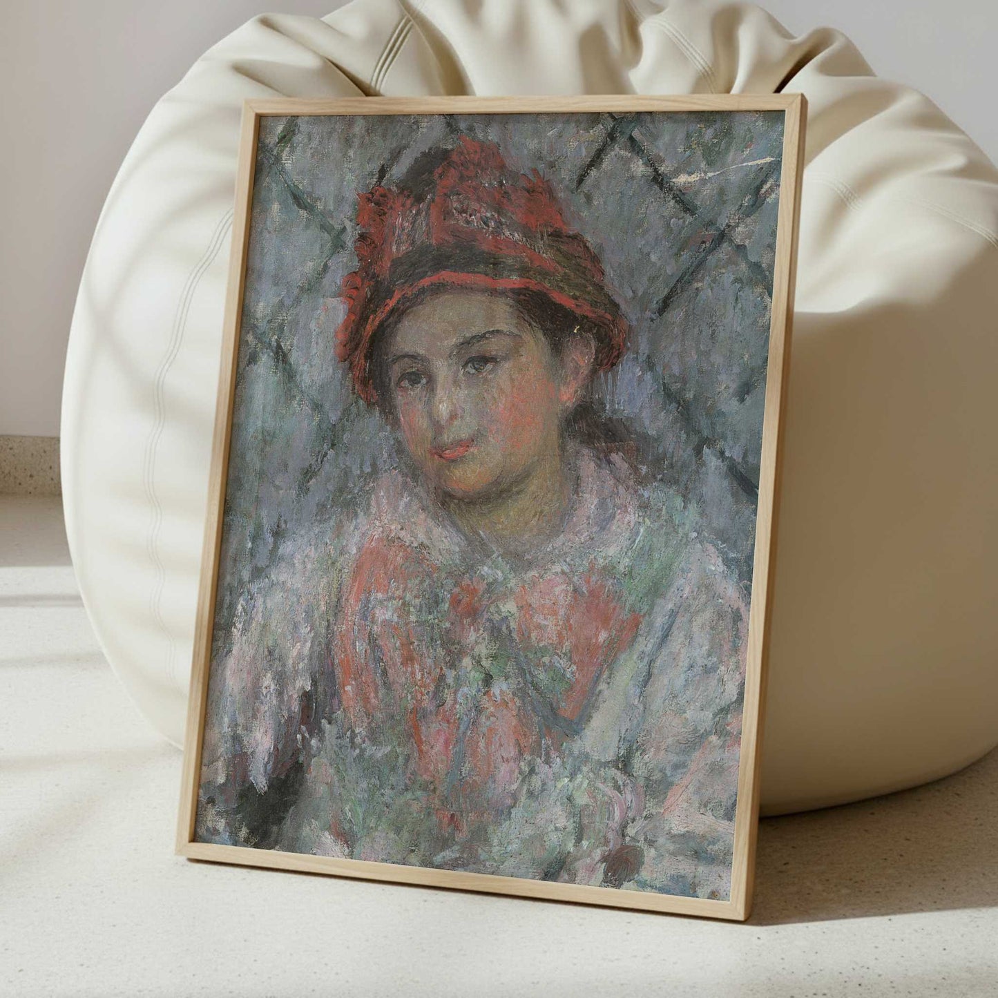 Portrait of Blanche Hoschedé (1880) by Claude Monet – Art Print - Interior inspiration