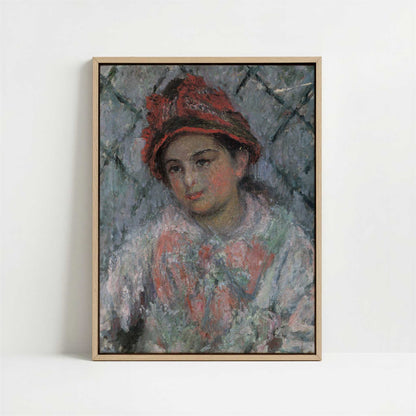 Framed Canvas - Framed canvas in oak color frame