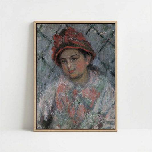 Framed Canvas - Framed canvas in oak color frame