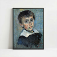 Portrait of Jean Monet (1880) by Claude Monet – Art Print - Art print in black frame