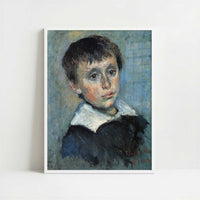 Portrait of Jean Monet (1880) by Claude Monet – Art Print - Art print in white frame
