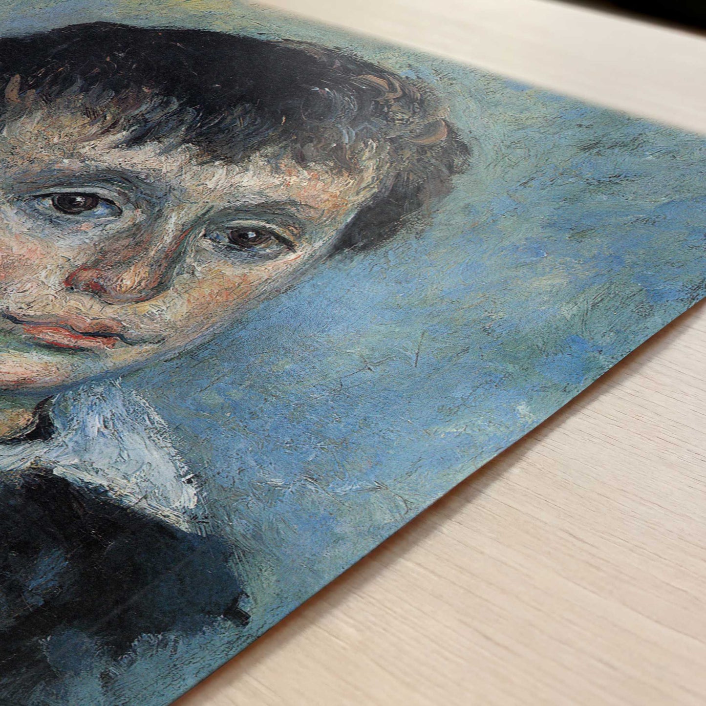 Portrait of Jean Monet (1880) by Claude Monet – Art Print - Close-up detail of the art print