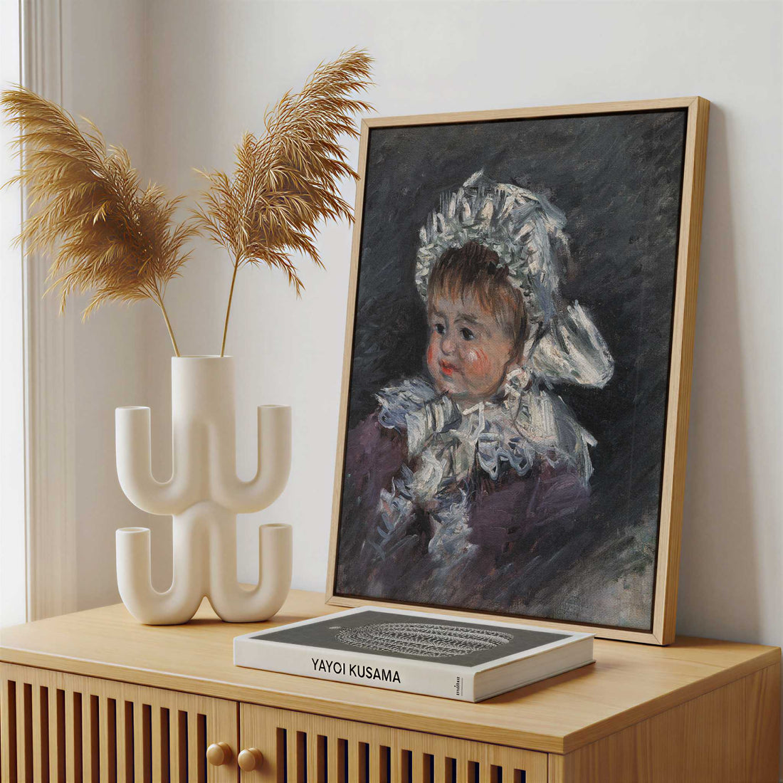 Framed Canvas - Framed canvas in a stylish interior setting