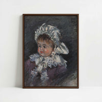 Framed Canvas - Framed canvas in dark wood color frame