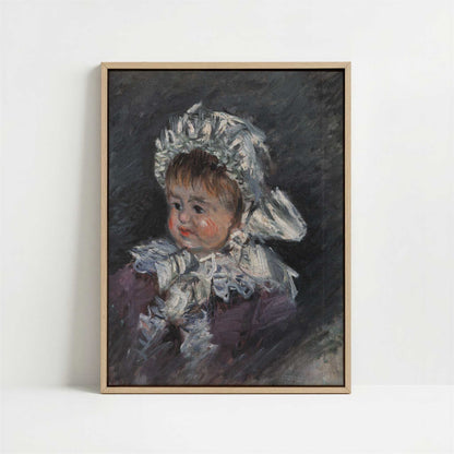 Framed Canvas - Framed canvas in oak color frame