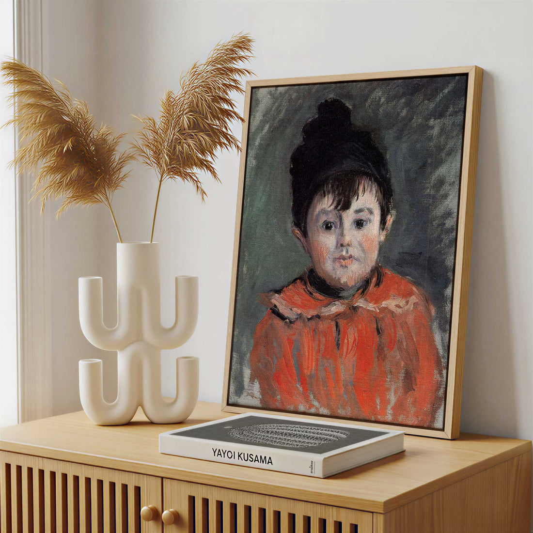 Framed Canvas - Framed canvas in a stylish interior setting
