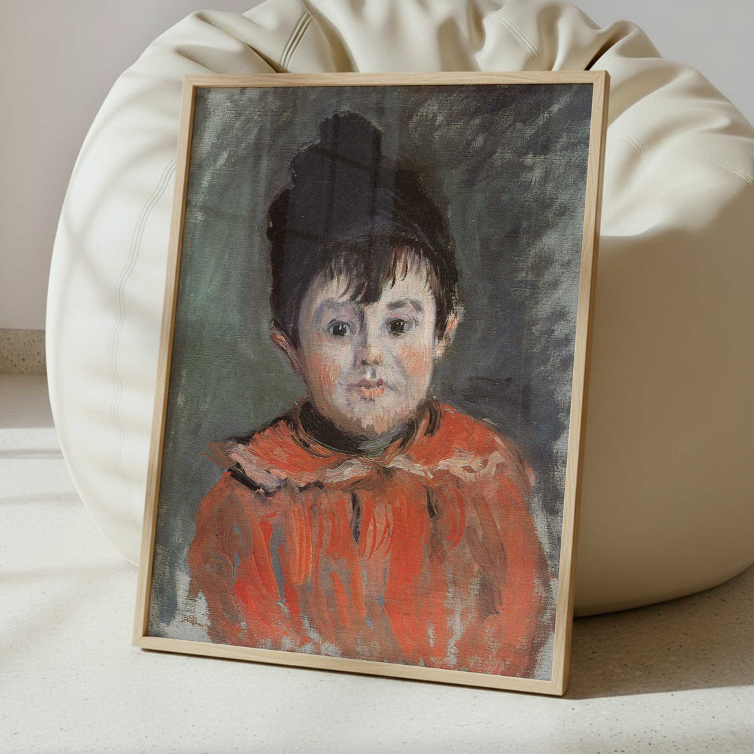 Portrait of Michel in Pom-Pom Hat (1880) by Claude Monet – Art Print - Interior inspiration