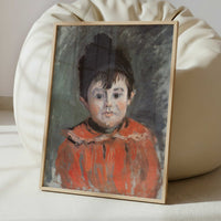 Portrait of Michel in Pom-Pom Hat (1880) by Claude Monet – Art Print - Interior inspiration