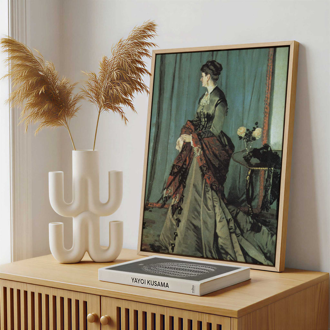 Framed Canvas - Framed canvas in a stylish interior setting