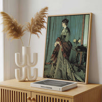 Framed Canvas - Framed canvas in a stylish interior setting