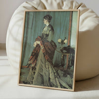 Portrait of Mme Gaudibert (1868) by Claude Monet – Art Print - Interior inspiration
