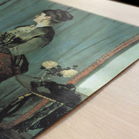 Portrait of Mme Gaudibert (1868) by Claude Monet – Art Print - Close-up detail of the art print
