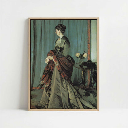 Framed Canvas - Framed canvas in oak color frame