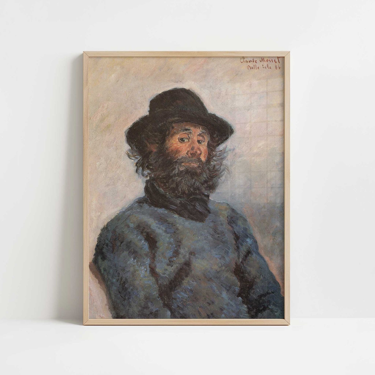 Portrait of Poly (1886) by Claude Monet – Art Print - Art print in oak frame