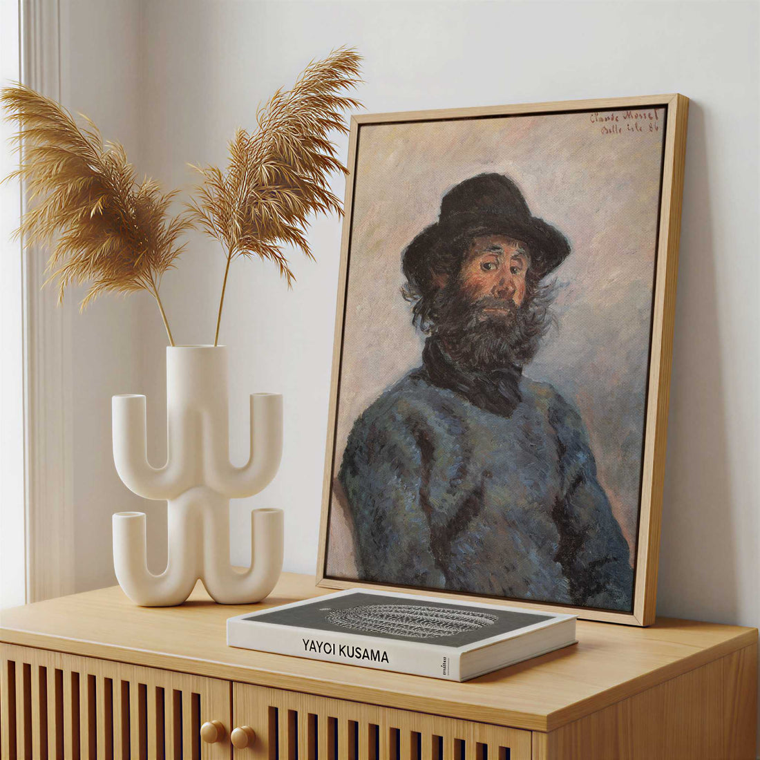 Framed Canvas - Framed canvas in a stylish interior setting