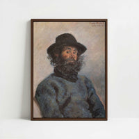Framed Canvas - Framed canvas in dark wood color frame