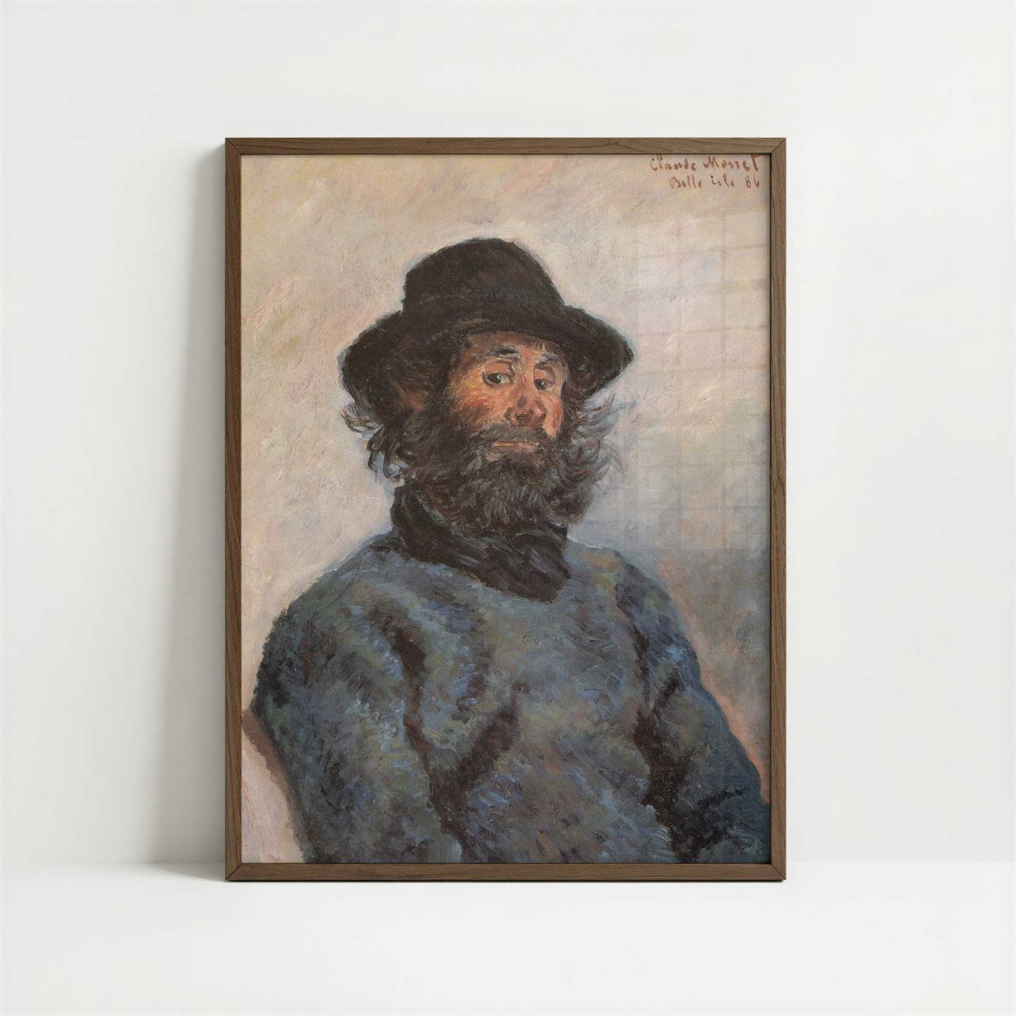 Portrait of Poly (1886) by Claude Monet – Art Print - Art print in dark wood frame