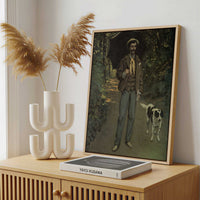Framed Canvas - Framed canvas in a stylish interior setting