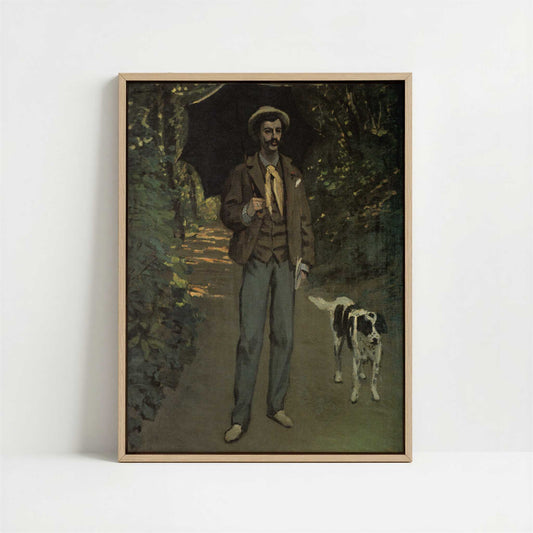 Framed Canvas - Framed canvas in oak color frame