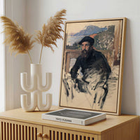 Framed Canvas - Framed canvas in a stylish interior setting