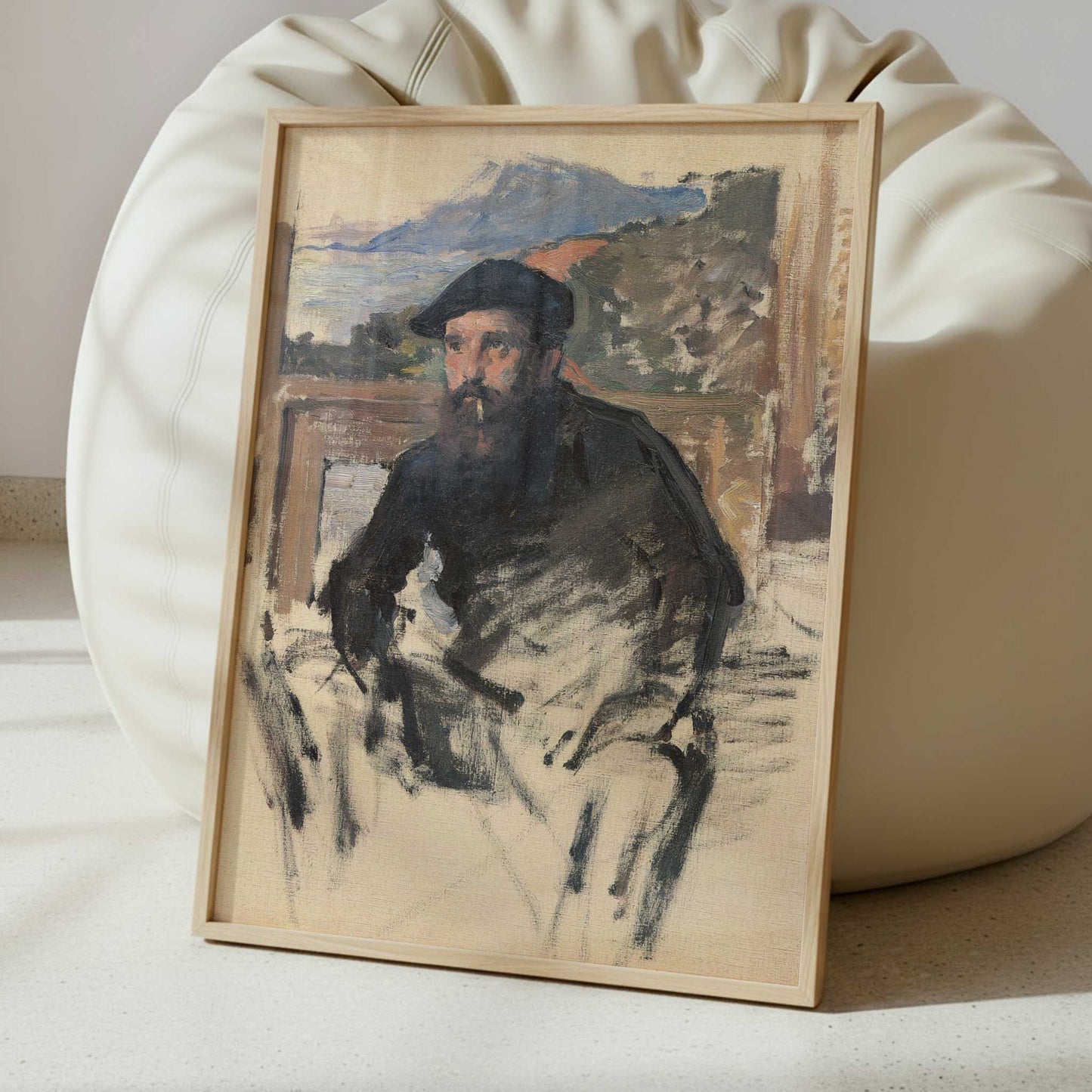 Portrait of the Artist in Studio (1884) by Claude Monet – Art Print - Interior inspiration
