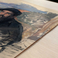 Portrait of the Artist in Studio (1884) by Claude Monet – Art Print - Close-up detail of the art print