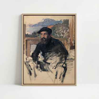 Framed Canvas - Framed canvas in oak color frame