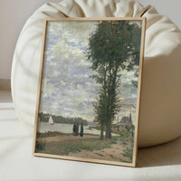 Promenade along the Seine (1872) by Claude Monet – Art Print - Interior inspiration