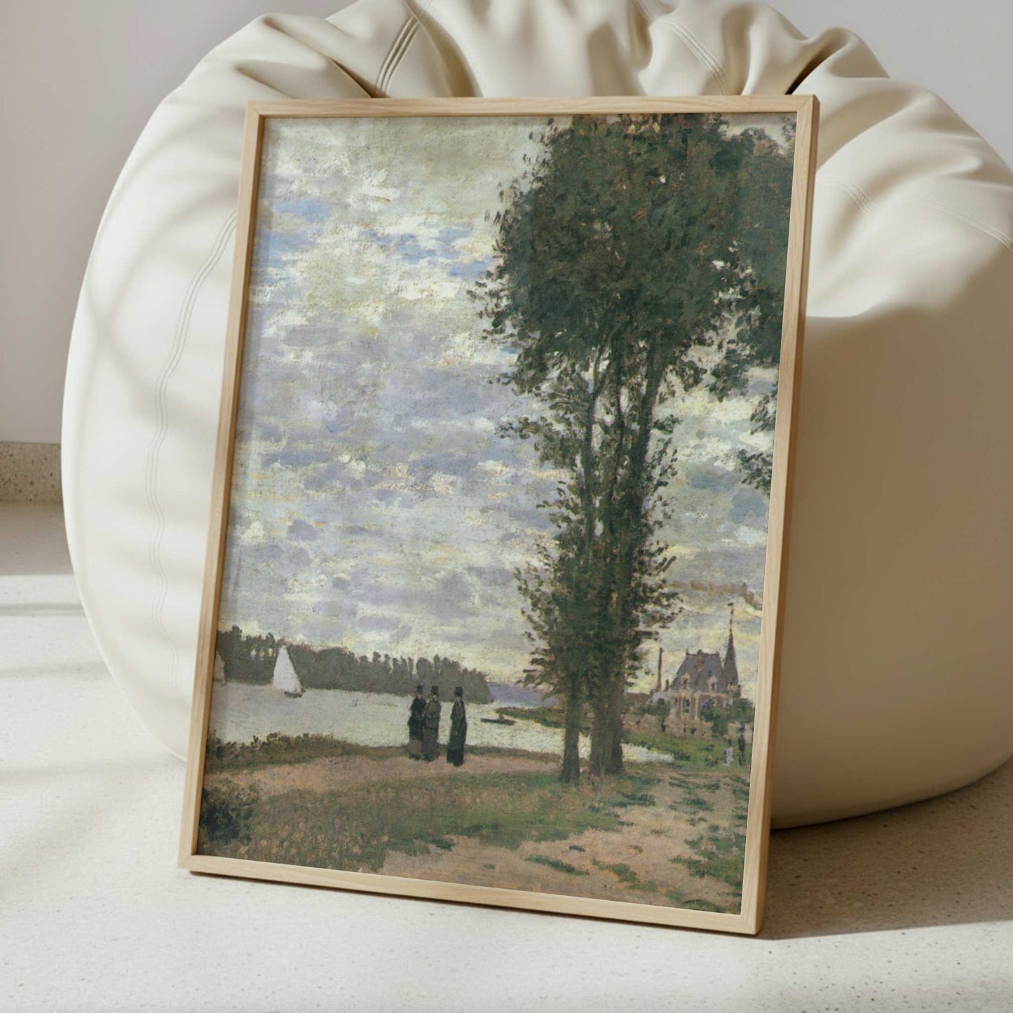 Promenade along the Seine (1872) by Claude Monet – Art Print - Interior inspiration