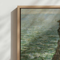 Framed Canvas - Close-up detail and texture of the framed canvas