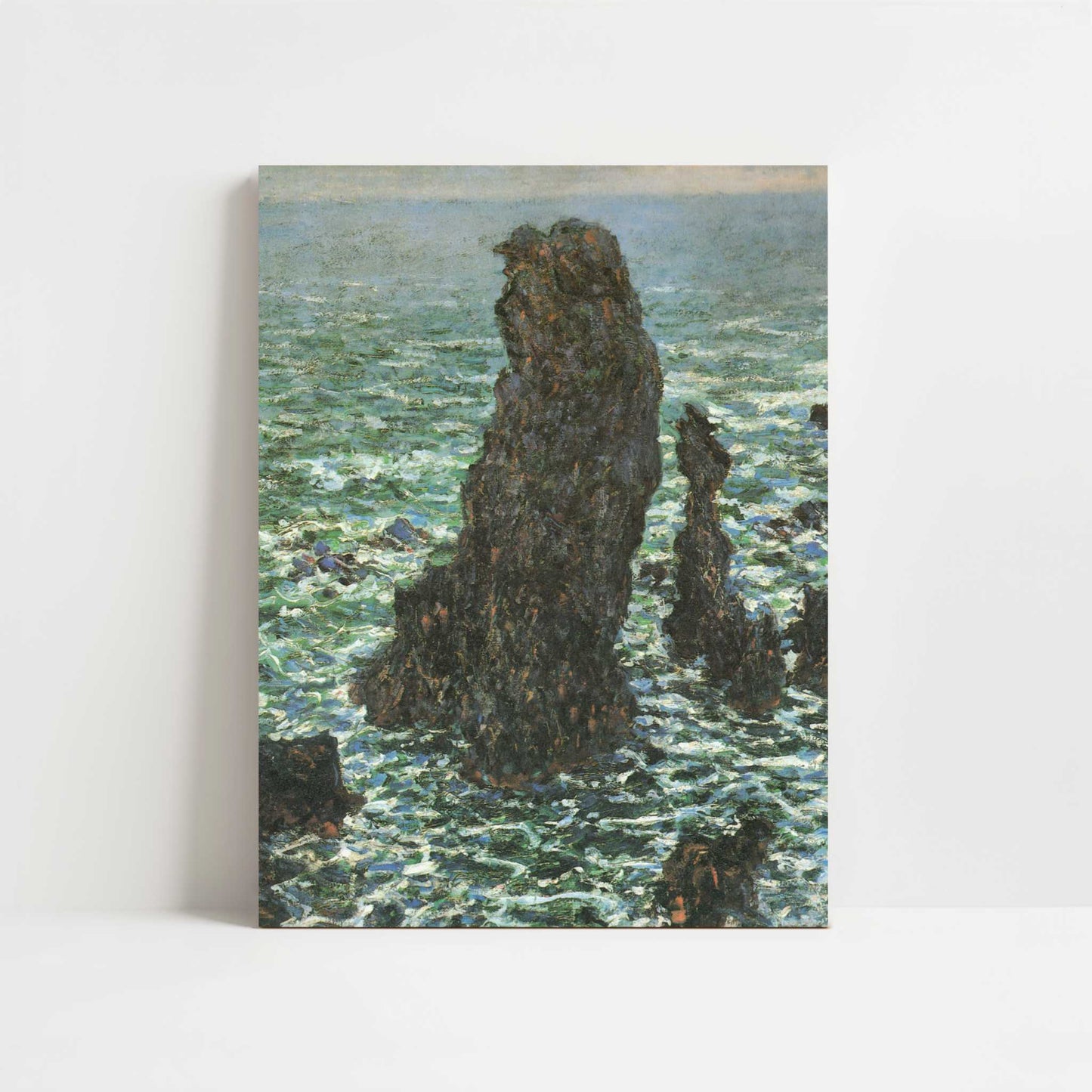 Pyramides at Port-Coton (1886) by Claude Monet – Art Print - Unframed art print
