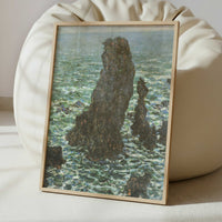Pyramides at Port-Coton (1886) by Claude Monet – Art Print - Interior inspiration
