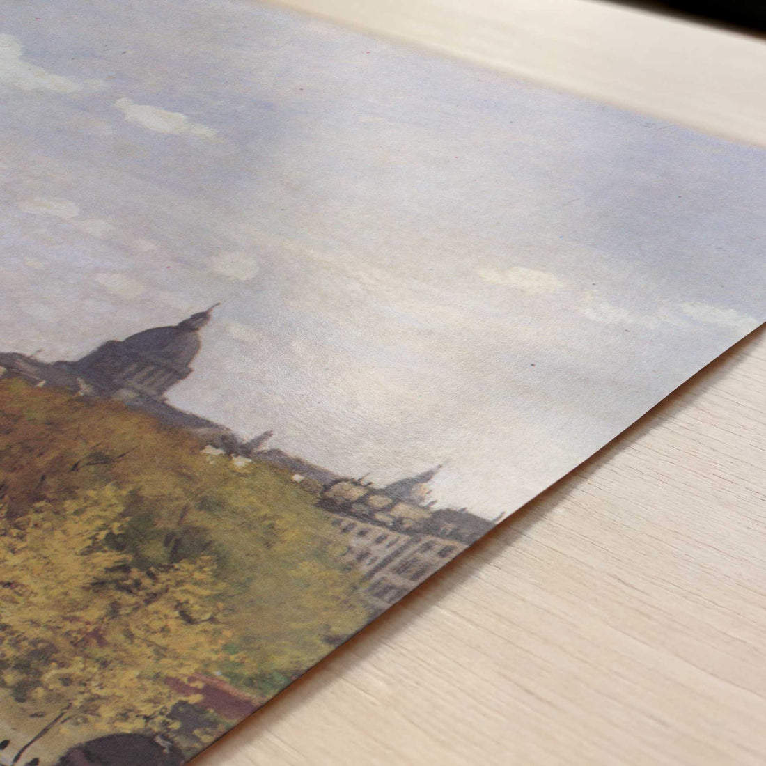 Quai du Louvre (1867) by Claude Monet – Art Print - Close-up detail of the art print