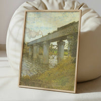 Railway Bridge, Argenteuil (1874) by Claude Monet – Art Print - Interior inspiration