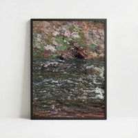 Rapids on the Petite Creuse (1889) by Claude Monet – Art Print - Art print in black frame
